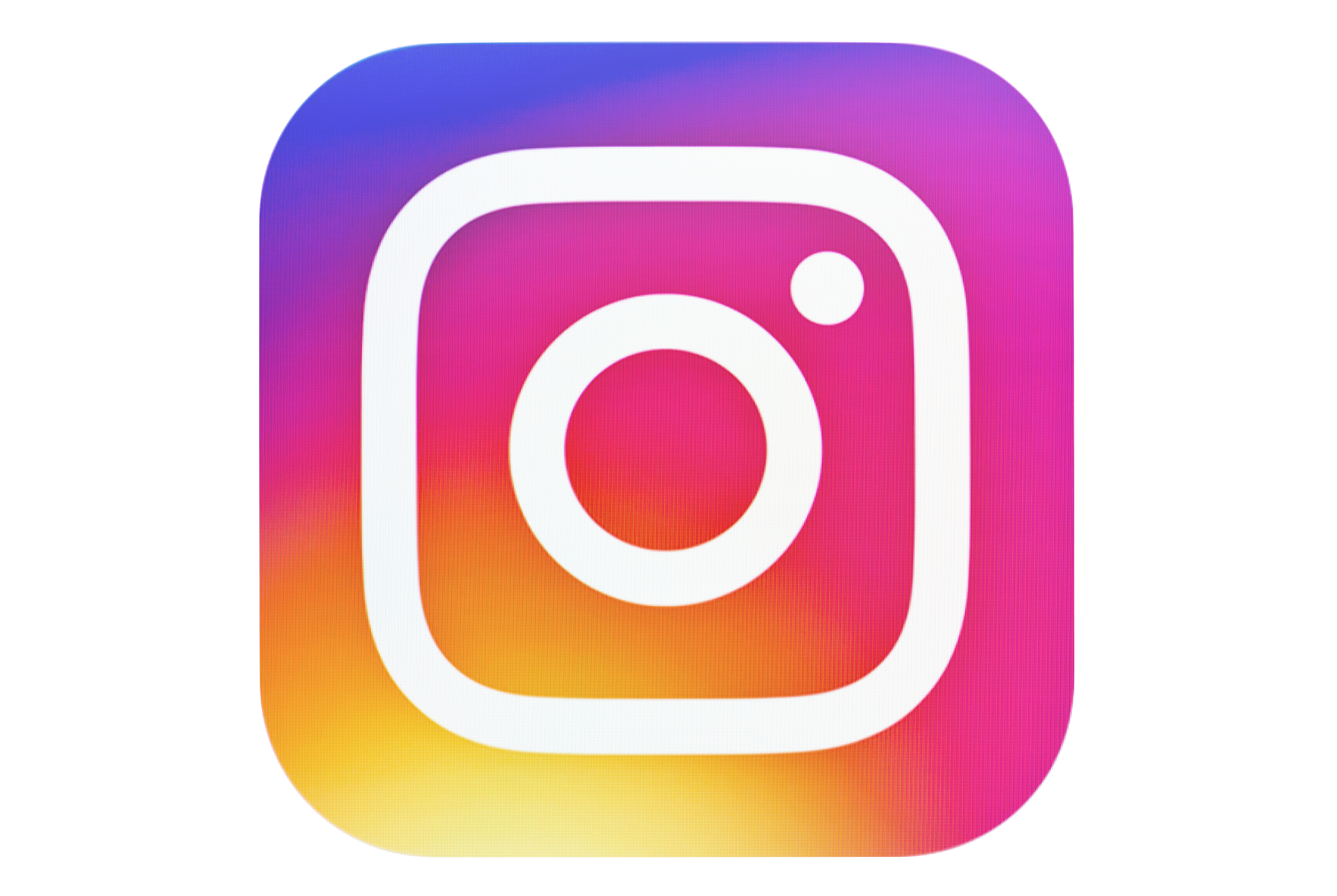 square pink, yellow, purple instagram icon