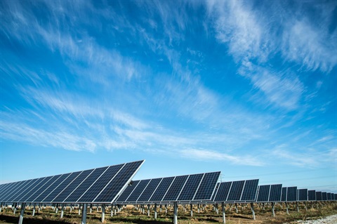 Solar Panels facing the sky