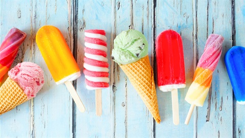 Row of Ice Creams